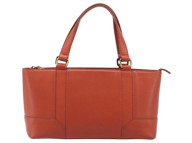 Borsa BURBERRY in pelle Orange Gold Auth 203611 D'oro Arancione - vista 13