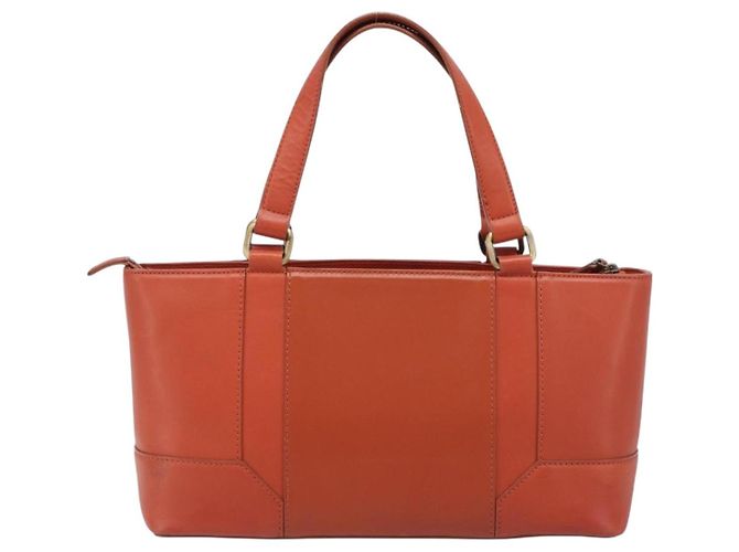 Borsa BURBERRY in pelle Orange Gold Auth 203611 D'oro Arancione - vista 2