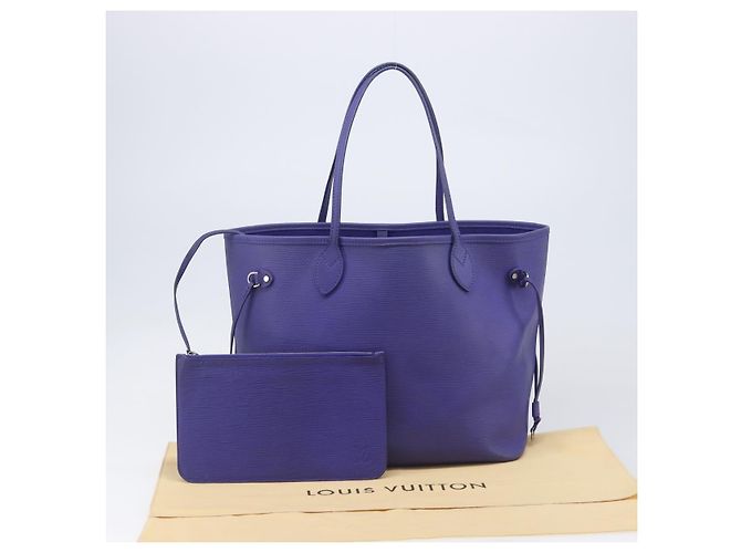 LOUIS VUITTON Epi Neverfull MM Tote Bag Purple Fig M40883 LV Auth BA15540A Lila Dunkelviolett - Ansicht 12