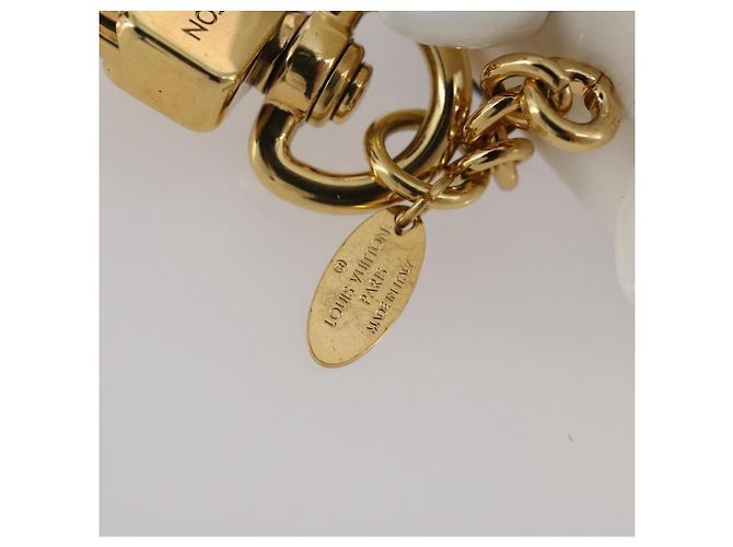LOUIS VUITTON Bijoux Sackcat Trunk Key Holder metal White M00825 LV Auth 204789M Bianco - vista 17