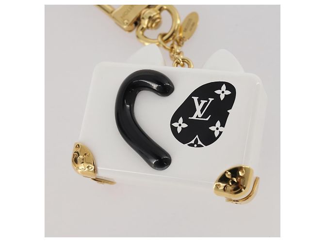 LOUIS VUITTON Bijoux Sackcat Trunk Key Holder metal White M00825 LV Auth 204789M Bianco - vista 4
