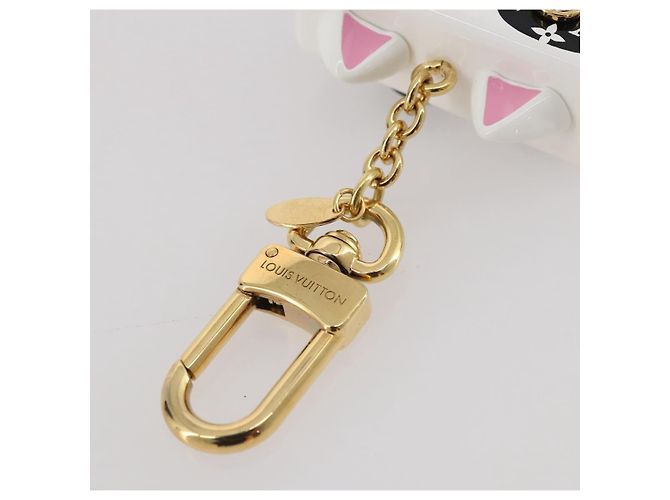 LOUIS VUITTON Bijoux Sackcat Trunk Key Holder metal White M00825 LV Auth 204789M Bianco - vista 8