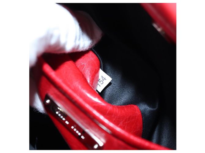 Miu Miu Handtasche aus Leder 2way rot silber authentisch 167604SM - Ansicht 10