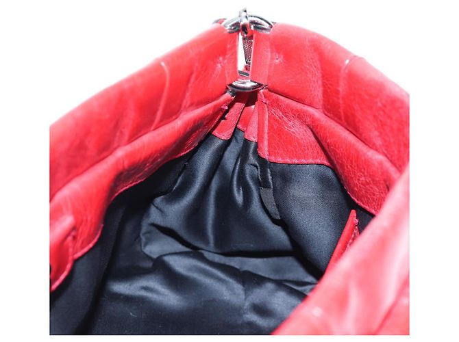 Miu Miu Handtasche aus Leder 2way rot silber authentisch 167604SM - Ansicht 24