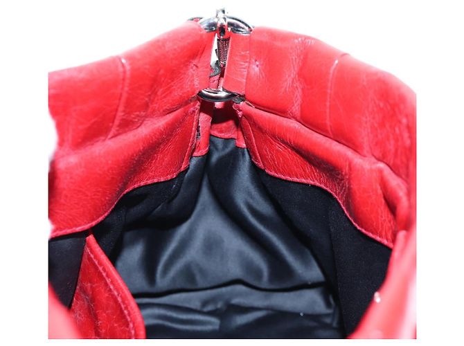 Miu Miu Handtasche aus Leder 2way rot silber authentisch 167604SM - Ansicht 25