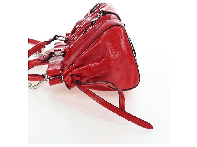 Miu Miu Handtasche aus Leder 2way rot silber authentisch 167604SM - Ansicht 3