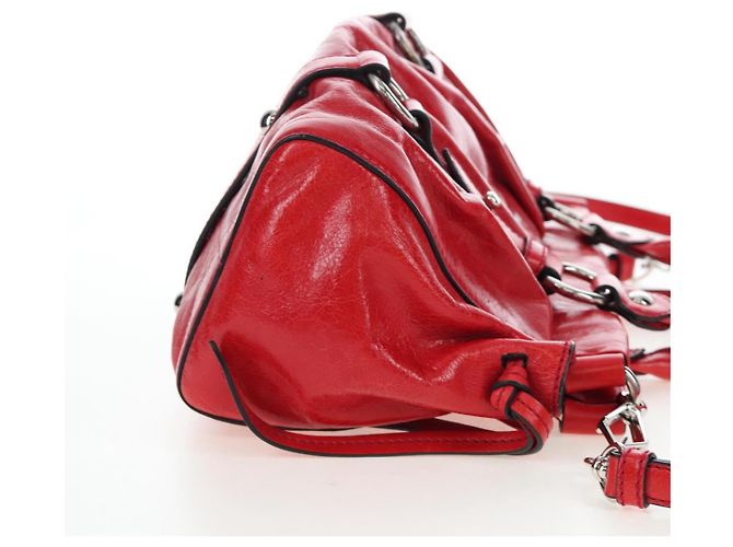 Miu Miu Handtasche aus Leder 2way rot silber authentisch 167604SM - Ansicht 4