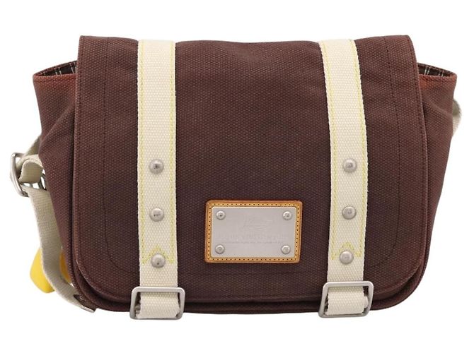 Borsa a tracolla LOUIS VUITTON Antigua Buzzus PM Canvas Brown M40080 LV Auth ka6270 Marrone - vista 13