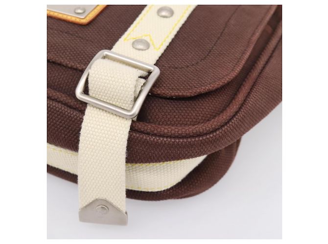 Borsa a tracolla LOUIS VUITTON Antigua Buzzus PM Canvas Brown M40080 LV Auth ka6270 Marrone - vista 14