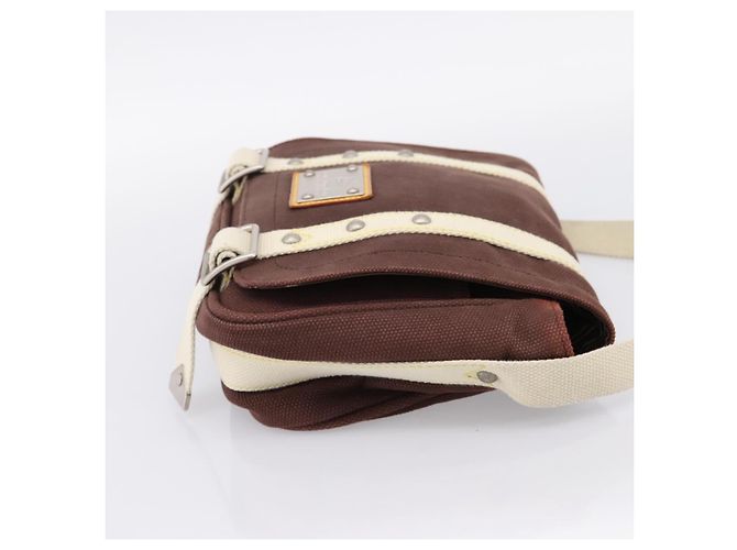 Borsa a tracolla LOUIS VUITTON Antigua Buzzus PM Canvas Brown M40080 LV Auth ka6270 Marrone - vista 4