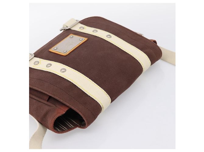Borsa a tracolla LOUIS VUITTON Antigua Buzzus PM Canvas Brown M40080 LV Auth ka6270 Marrone - vista 6