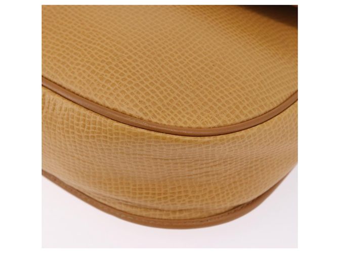 Borsa a tracolla Christian Dior in pelle beige e oro Auth 205085 D'oro - vista 17