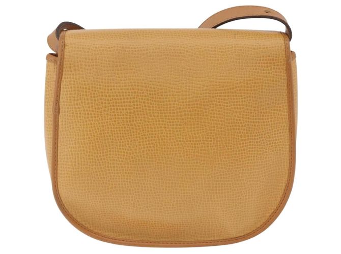 Borsa a tracolla Christian Dior in pelle beige e oro Auth 205085 D'oro - vista 2