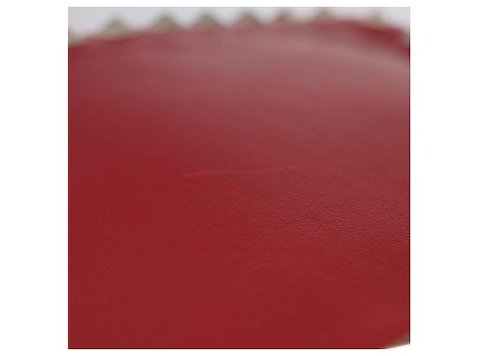 Borsa a tracolla VALENTINO Rock Studs in pelle rossa e oro Auth 205816 Rosso - vista 10