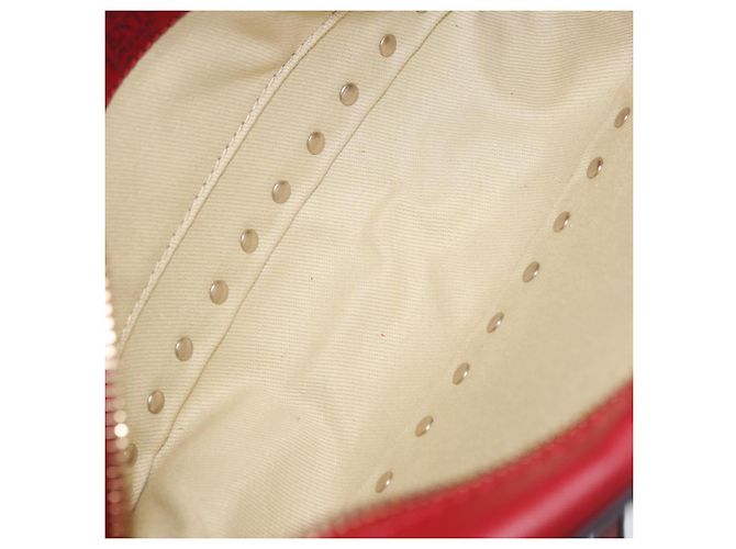 Borsa a tracolla VALENTINO Rock Studs in pelle rossa e oro Auth 205816 Rosso - vista 11