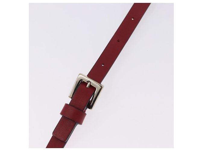 Borsa a tracolla VALENTINO Rock Studs in pelle rossa e oro Auth 205816 Rosso - vista 15
