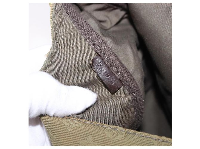 LOUIS VUITTON Monogram Mini Sac Maman Bag TST Khaki M42351 LV Auth 199817 Caqui - vista 12