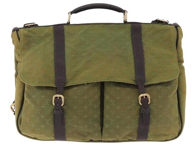 LOUIS VUITTON Monogram Mini Sac Maman Bag TST Khaki M42351 LV Auth 199817 Caqui - vista 13