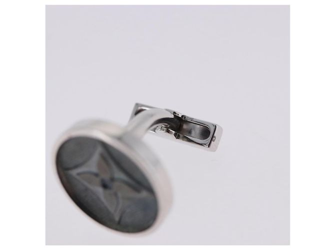 LOUIS VUITTON Gemelli Fleur Cuffs Ag925 Silver M65055 LV Auth bs36897 Argento - vista 24