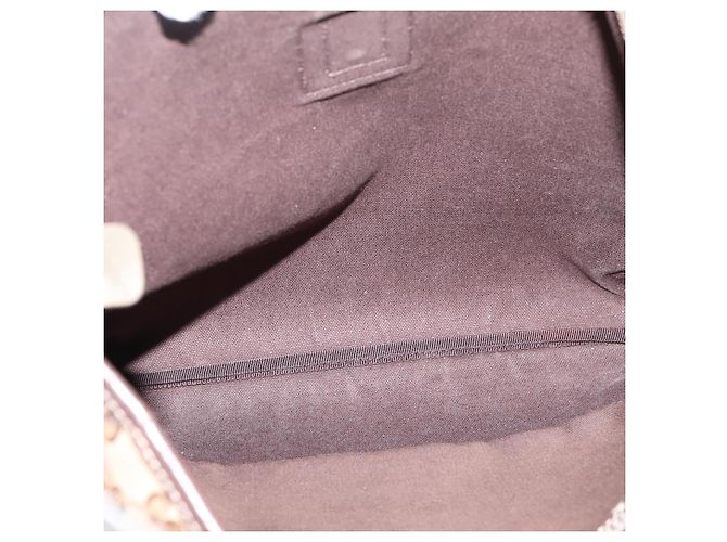 Borsa a tracolla GUCCI GG Crystal Abbey Coated Canvas Outlet 268642 Auth 204734V Marrone D'oro - vista 10