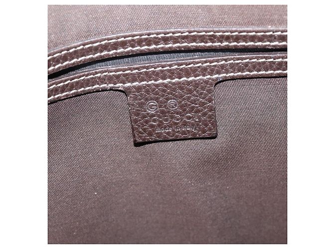 Borsa a tracolla GUCCI GG Crystal Abbey Coated Canvas Outlet 268642 Auth 204734V Marrone D'oro - vista 19