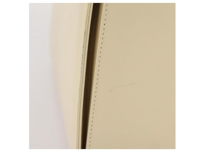 Borsa Salvatore Ferragamo Gancini in pelle bianca e oro Auth 205161 Bianco D'oro - vista 7