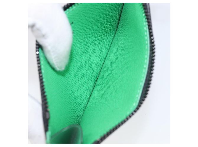 LOUIS VUITTON Monogram Macassar Coin Card Holder Green M82913 LV Auth 203665A Verde Monogramma - vista 10