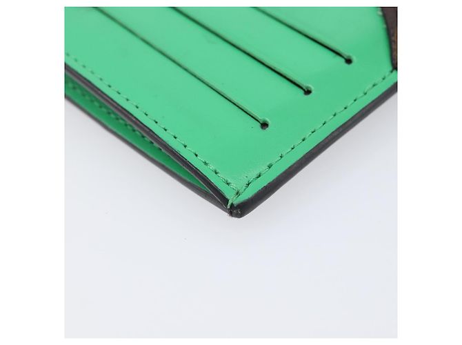 LOUIS VUITTON Monogram Macassar Coin Card Holder Green M82913 LV Auth 203665A Verde Monogramma - vista 14
