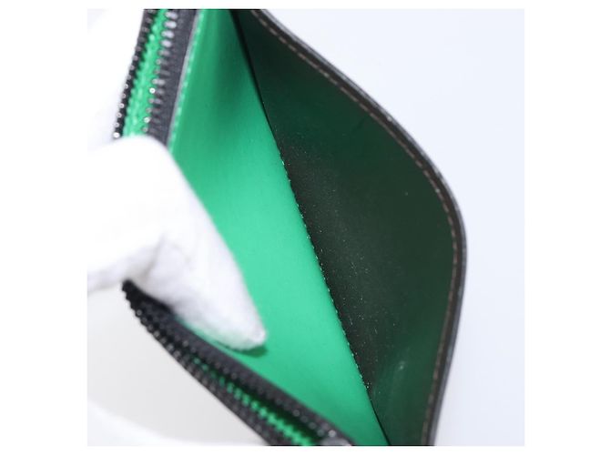 LOUIS VUITTON Monogram Macassar Coin Card Holder Green M82913 LV Auth 203665A Verde Monogramma - vista 19