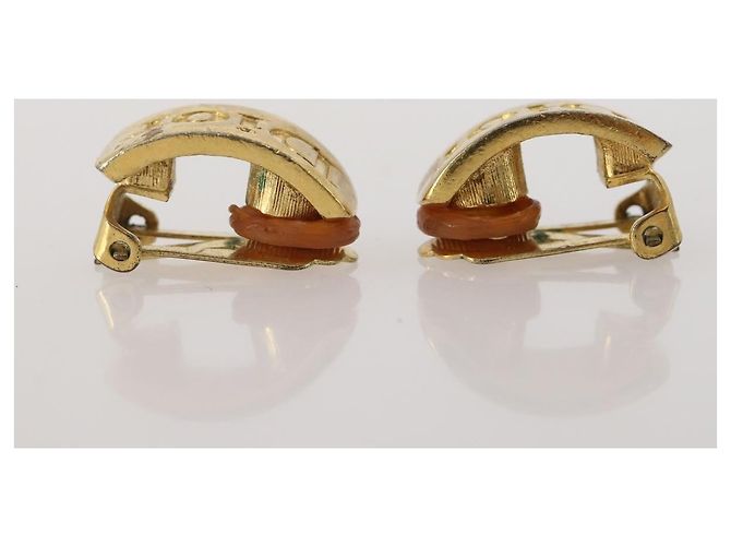 Christian Dior Cuffs Ohrringe Metall 3er Set Goldfarben Auth BA15051 - Ansicht 4