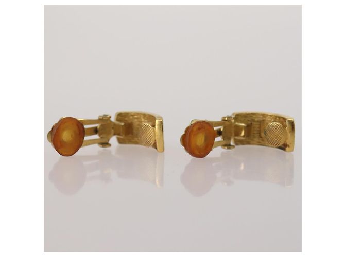 Christian Dior Cuffs Ohrringe Metall 3er Set Goldfarben Auth BA15051 - Ansicht 6