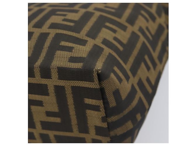 FENDI Zucca Canvas Handtasche Schwarz Braun Auth 204154 - Ansicht 15