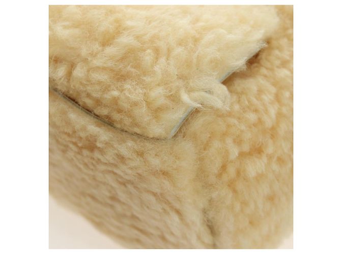 Sac à main BOTTEGA VENETA en laine beige Auth 203144M - vue 15