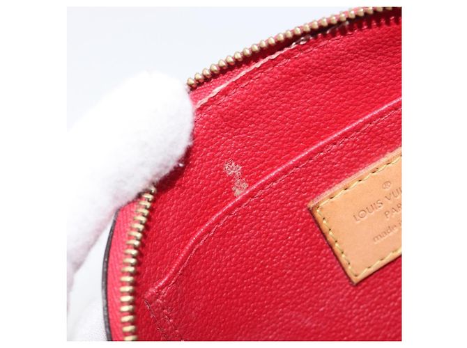 LOUIS VUITTON Monogram Vernis Pochette Cosmetic PM Pouch Red M90172 Auth ar14182 Rosso - vista 10