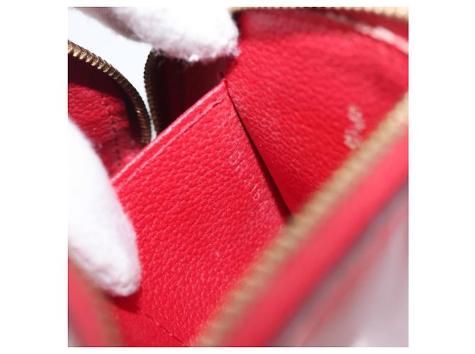 LOUIS VUITTON Monogram Vernis Pochette Cosmetic PM Pouch Red M90172 Auth ar14182 Rosso - vista 12