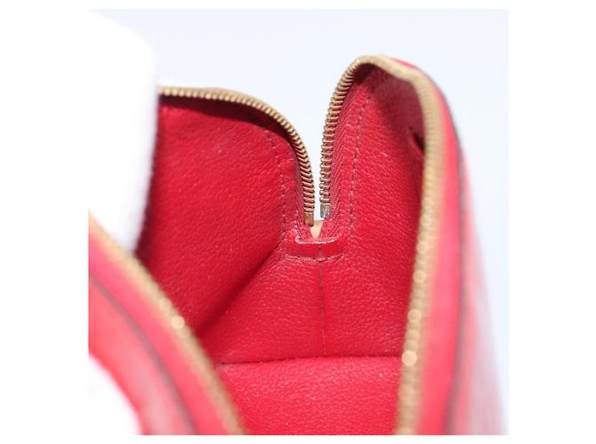 LOUIS VUITTON Monogram Vernis Pochette Cosmetic PM Pouch Red M90172 Auth ar14182 Rosso - vista 20