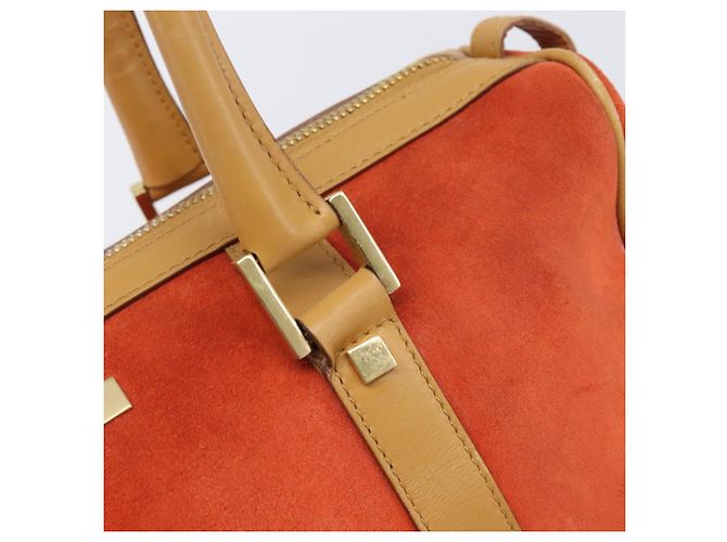 Borsa GUCCI Suede Orange Tono Oro 000 0851 Auth SW2761 Arancione - vista 17