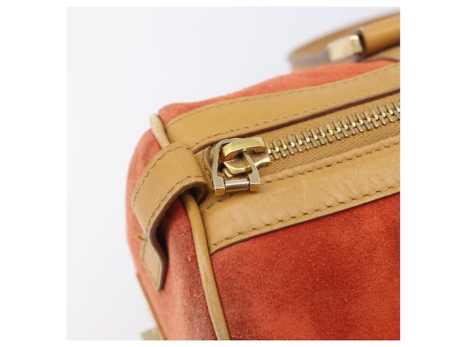 Borsa GUCCI Suede Orange Tono Oro 000 0851 Auth SW2761 Arancione - vista 19