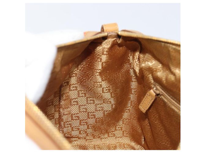 Borsa GUCCI Suede Orange Tono Oro 000 0851 Auth SW2761 Arancione - vista 23