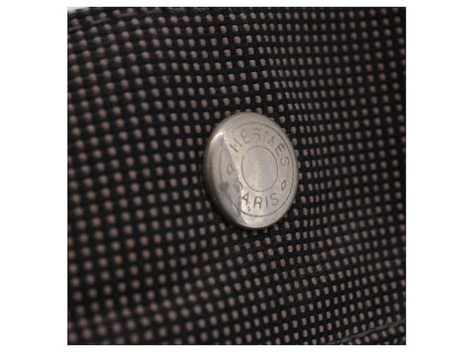 Hermès HERMES Her Line Tote MM Tote Bag Canvas Gray Silver Auth 204044 Braun Silber - Ansicht 23