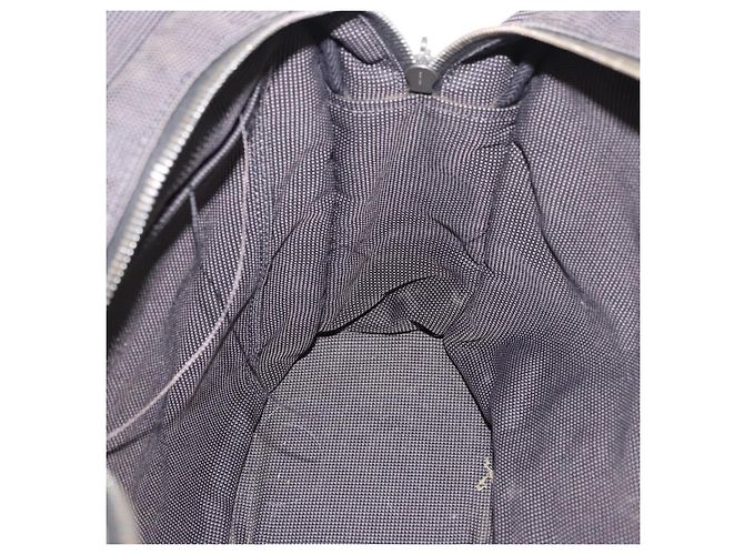 Hermès HERMES Her Line Tote MM Tote Bag Canvas Gray Silver Auth 204044 Braun Silber - Ansicht 26
