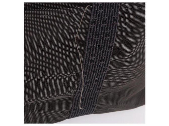 Hermès HERMES Her Line Tote MM Tote Bag Canvas Gray Silver Auth 204044 Braun Silber - Ansicht 3