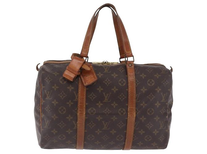 LOUIS VUITTON Monogram Sac Souple 35 Boston Bag M41626 LV Auth 200191 Monogramma - vista 13