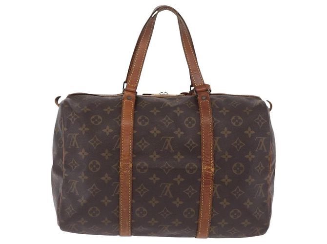 LOUIS VUITTON Monogram Sac Souple 35 Boston Bag M41626 LV Auth 200191 Monogramma - vista 2