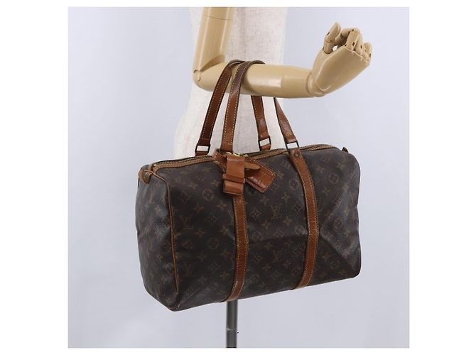 LOUIS VUITTON Monogram Sac Souple 35 Boston Bag M41626 LV Auth 200191 Monogramma - vista 20