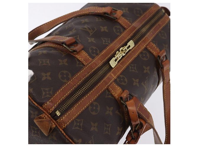 LOUIS VUITTON Monogram Sac Souple 35 Boston Bag M41626 LV Auth 200191 Monogramma - vista 7