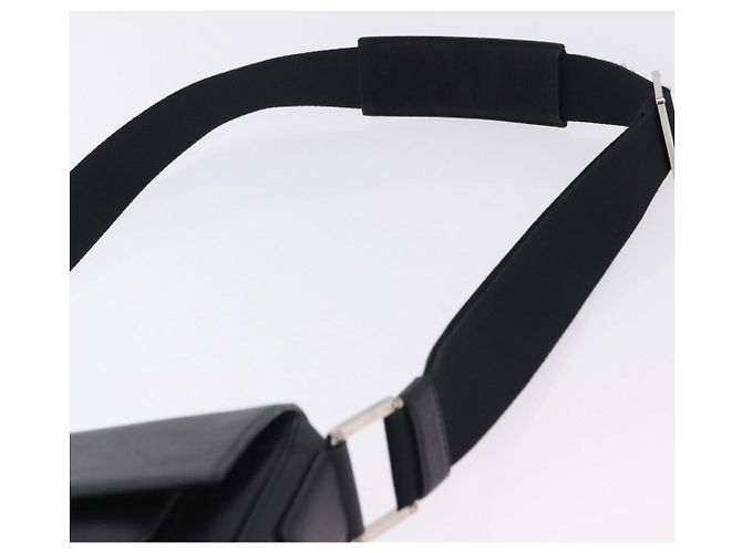 LOEWE Schultertasche aus Leder Schwarz Silber Auth ka6220 - Ansicht 14