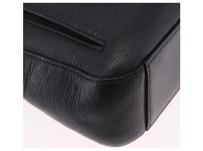 LOEWE Schultertasche aus Leder Schwarz Silber Auth ka6220 - Ansicht 15