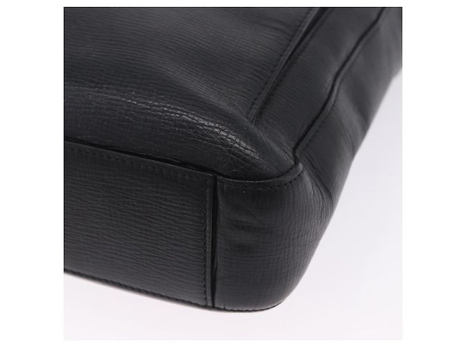 LOEWE Schultertasche aus Leder Schwarz Silber Auth ka6220 - Ansicht 16