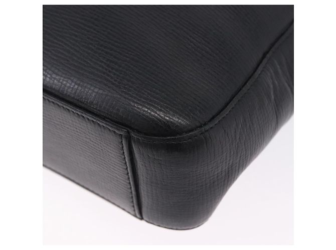 LOEWE Schultertasche aus Leder Schwarz Silber Auth ka6220 - Ansicht 18